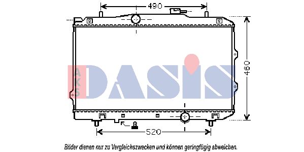 AKS DASIS Радиатор, охлаждение двигателя 510106N